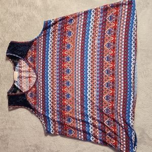 BOBBI BROOKS PATTERNED TANK TOP